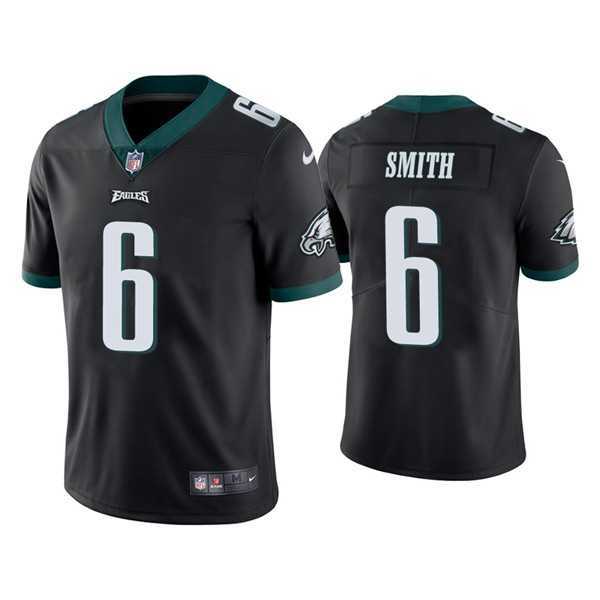 Youth Philadelphia Eagles #6 DeVonta Smith Black Vapor Untouchable Limited Stitched Jersey Dzhi